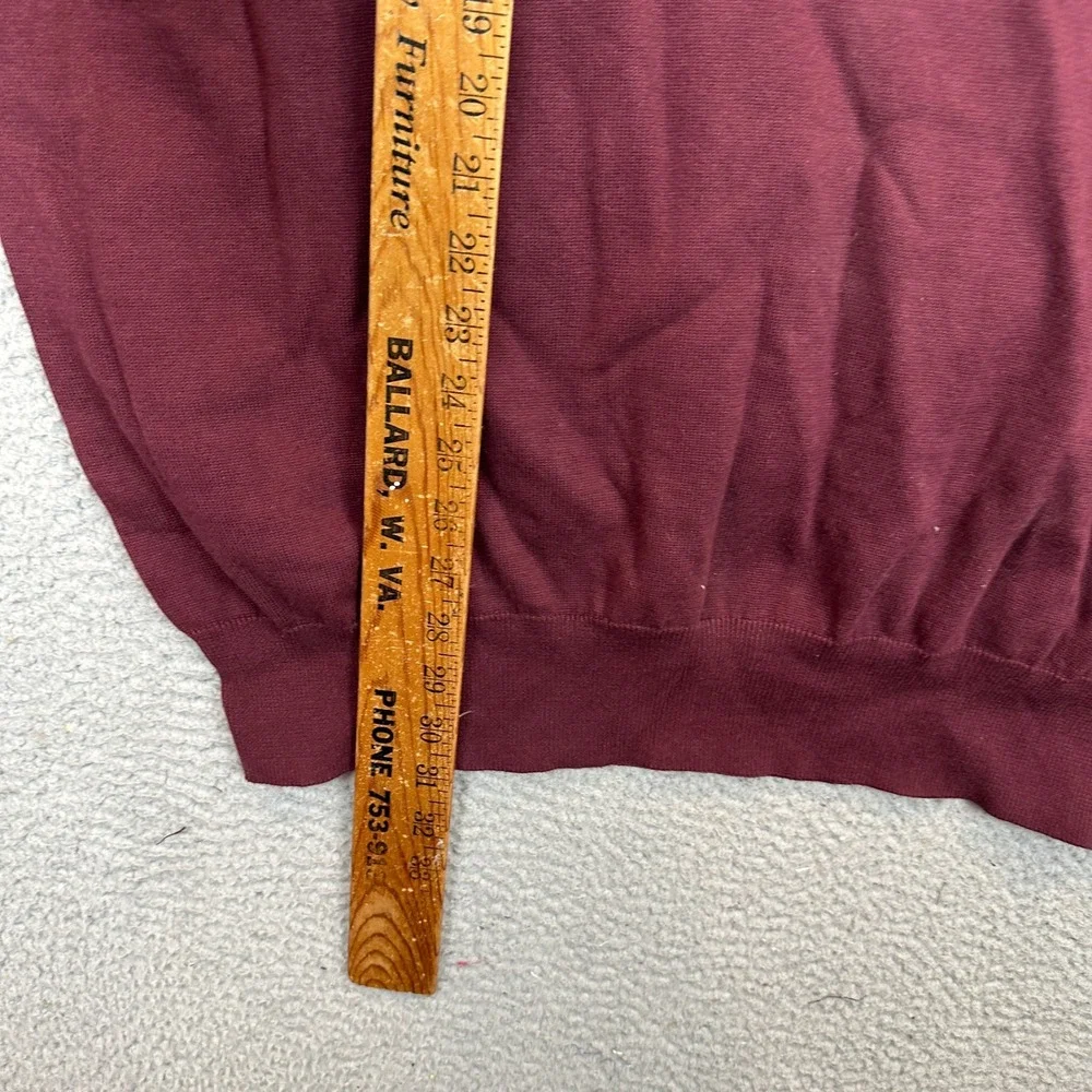 NEW Chaps Sweater Vest Mens 5XB Big V-Neck Burgundy Knit Pullover Sleeveless